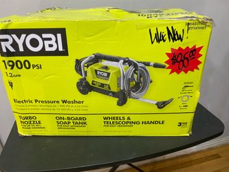 Ryobi 1900 Psi Pressure Washer Used Like New - Complete And Fully Tested