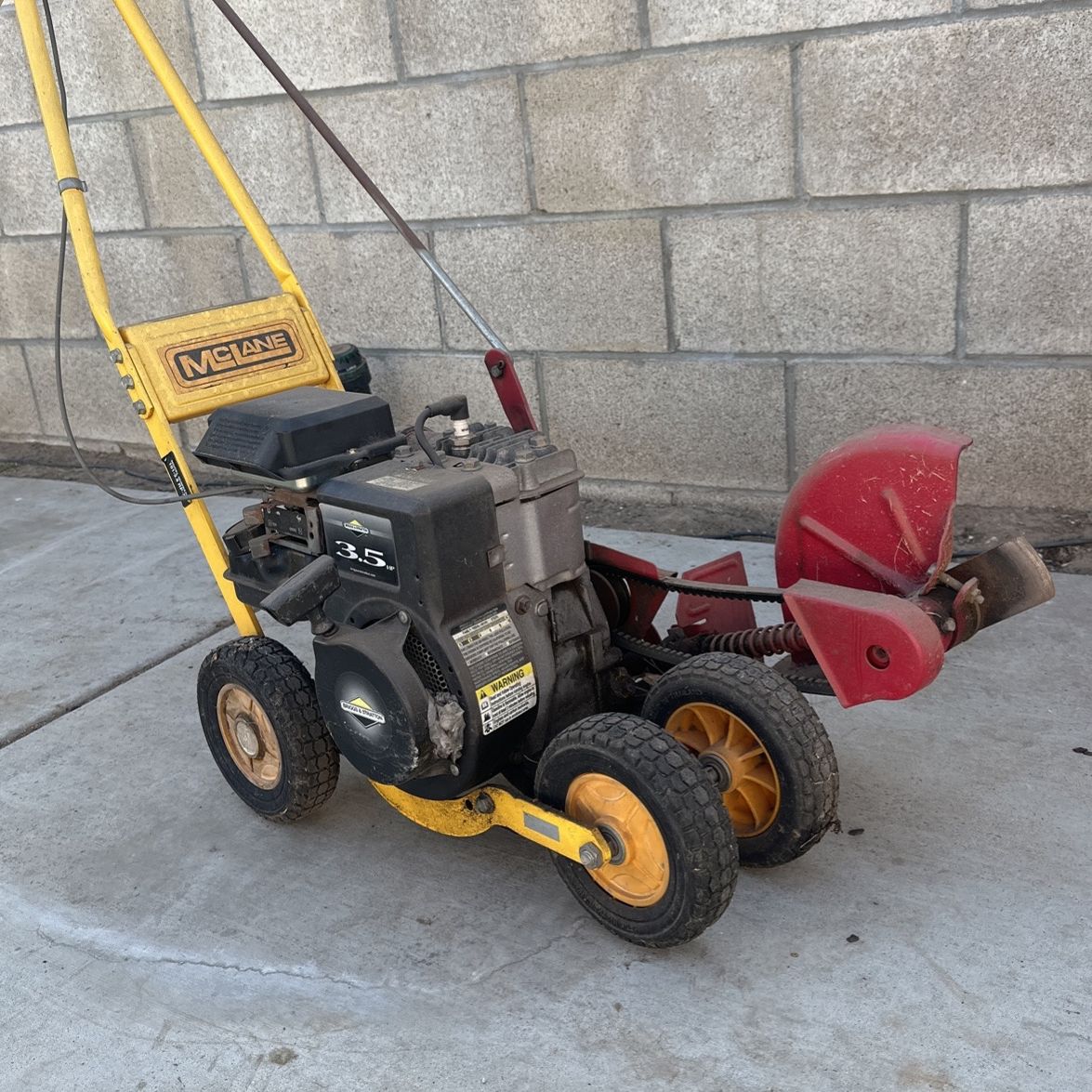 Mclane edger on sale 3.5 hp