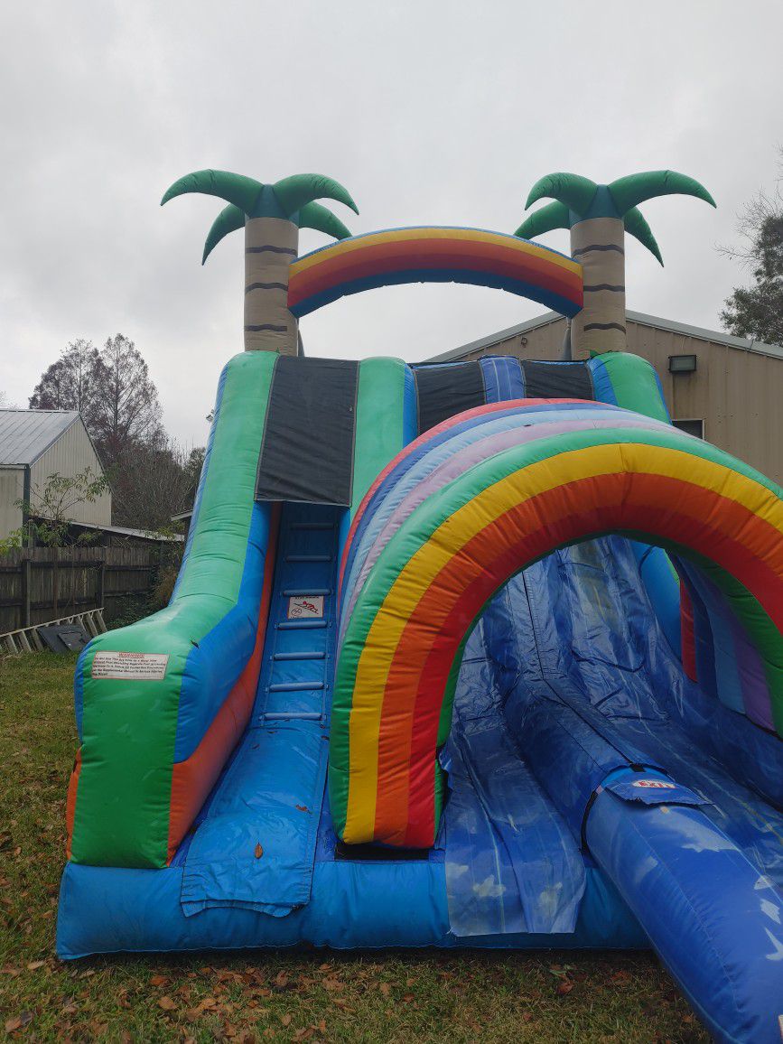 16 Ft Inflatable Wet/dry Slide