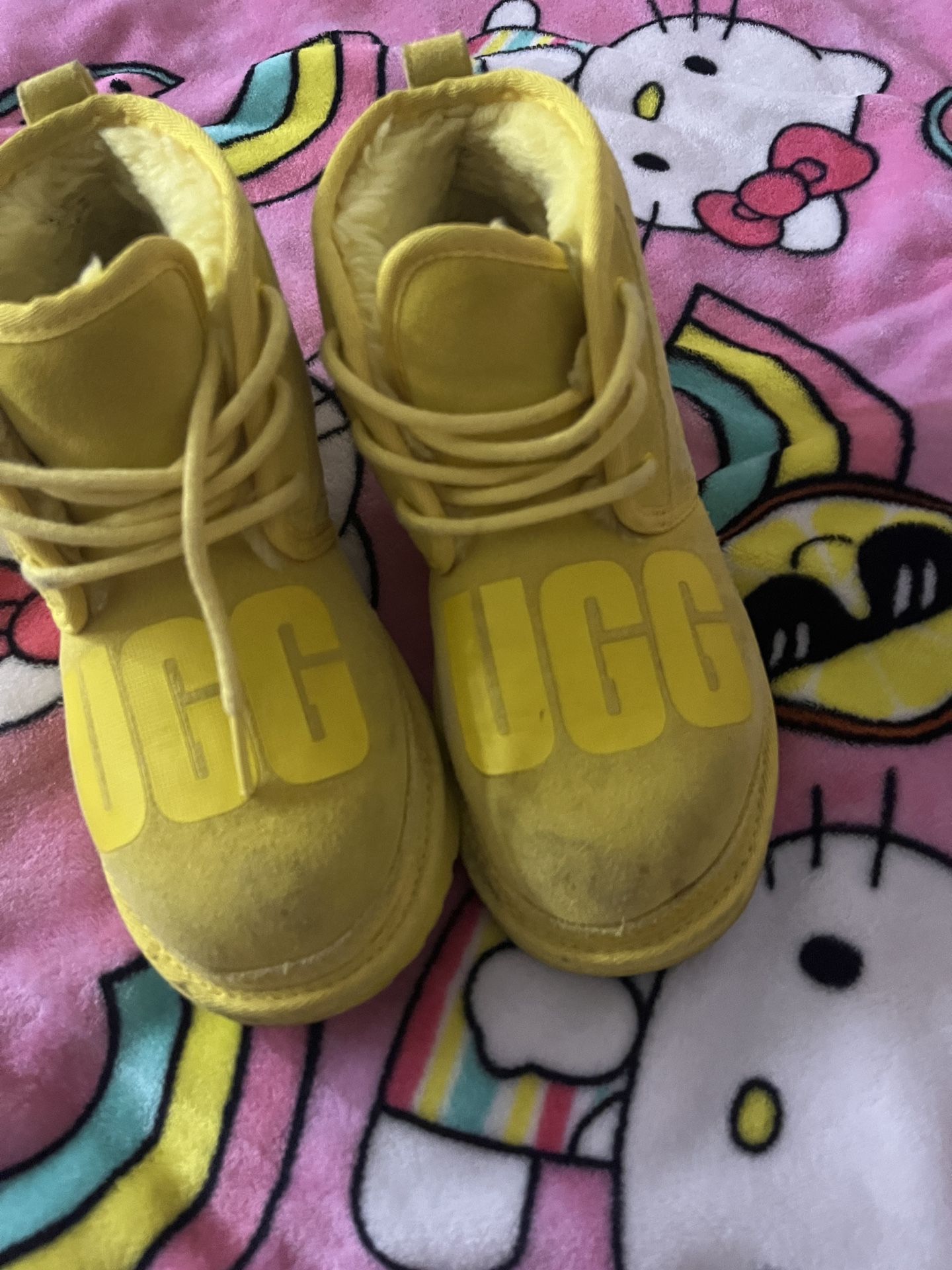 Yellow Uggs 