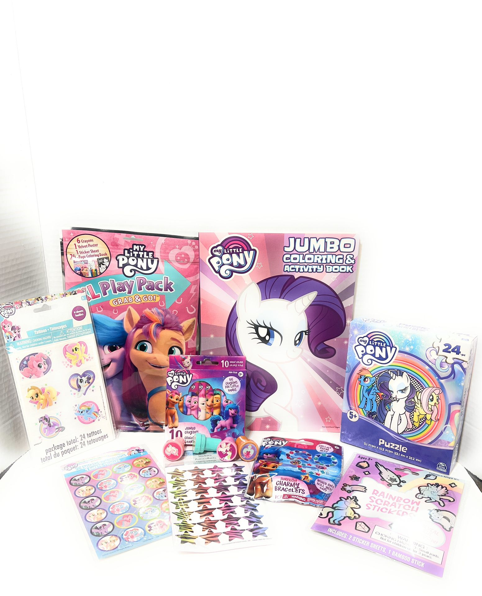 My Little Pony Coloring Activity Book Set With Crayons, Tattoos, Puzzle, And More