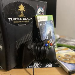Xbox 360 With One Controller And Games