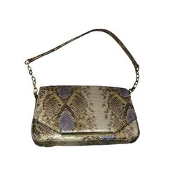 Anne Klein Snakeskin Print Shoulder Bag