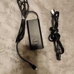 Dell Laptop AC Adapter, 65W, 19.5V, 3 Pin, Type C