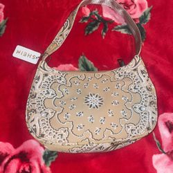 SHEIN Brown Bandan Bag 