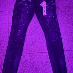 Purple jeans