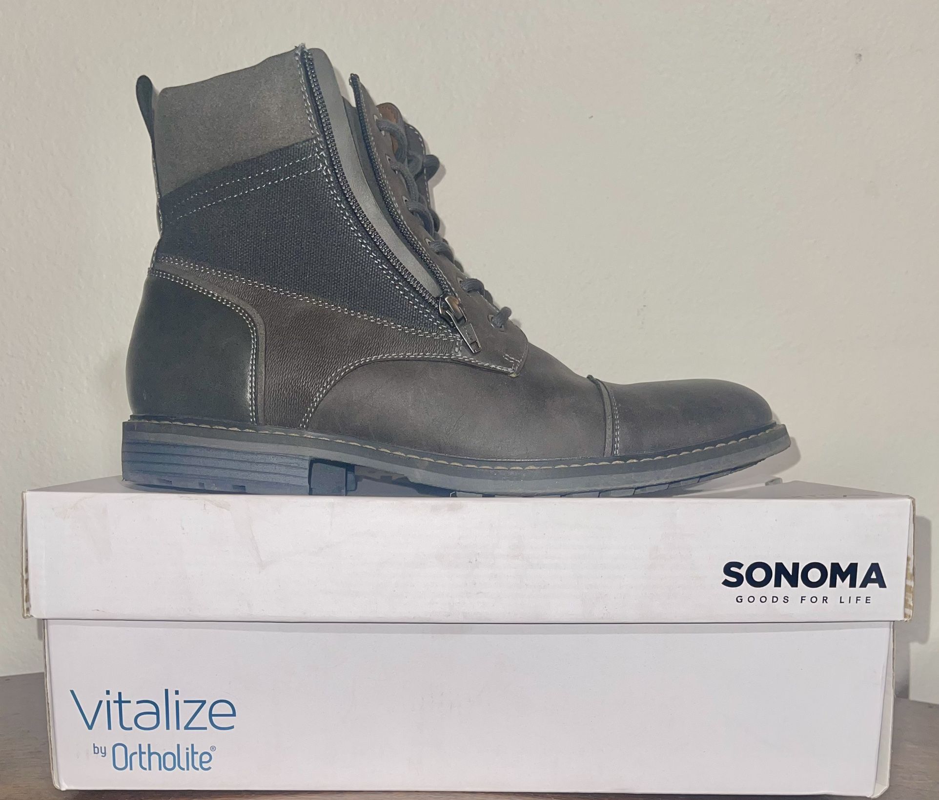 SONOMA Ethan Grey Vitalize Ortholite Boots Size 11