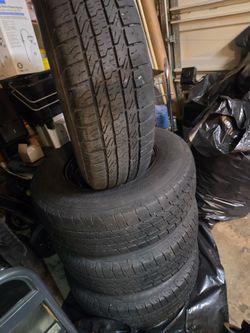 tires ( Corsa Highway TerraiN plus ) ... 1-235/75A15 109T XL This set of tires zs brand New ... They still have great threads...