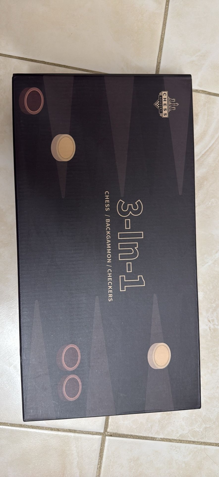 Chess game board 3 in 1