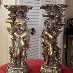 Vintage Candle Holders Set