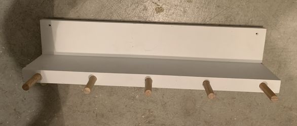 Kids Shelf With Hooks