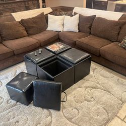 Rene Cazares Down Cushion Sectional – Designer $10K+ Retail – Great Condition
