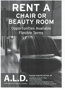 Serrenta silla , o Espapacio para nail technician