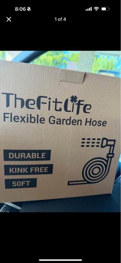 Flexible Garden Hose - 50ft (Hose + Nozzle)
