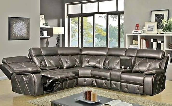 Reclining sectional sofa brand new