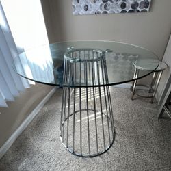 Wayfair Glass Dining Table (4 Seater)
