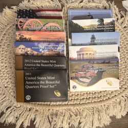 America The Beautiful  Quarters Set ( 11 Years)