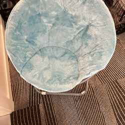 Foldable Urban Lifestyle Faux Fur Saucer Chair