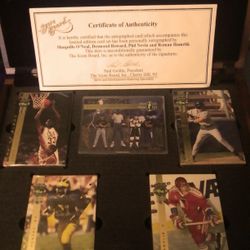 Four Sport Gold Sports Cards-Autographed-Never Opened Still Sealed
