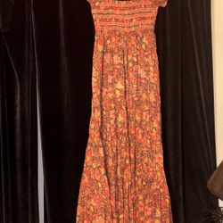 Free People Brand New Black Combo Sundress 