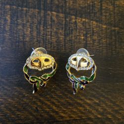 Mardi Gras Mask Earrings 