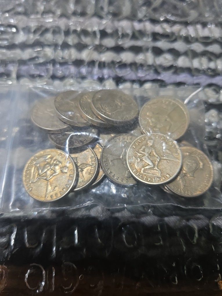 Lot Of 20 Cinco Centavos Phillipines Minted In USA
