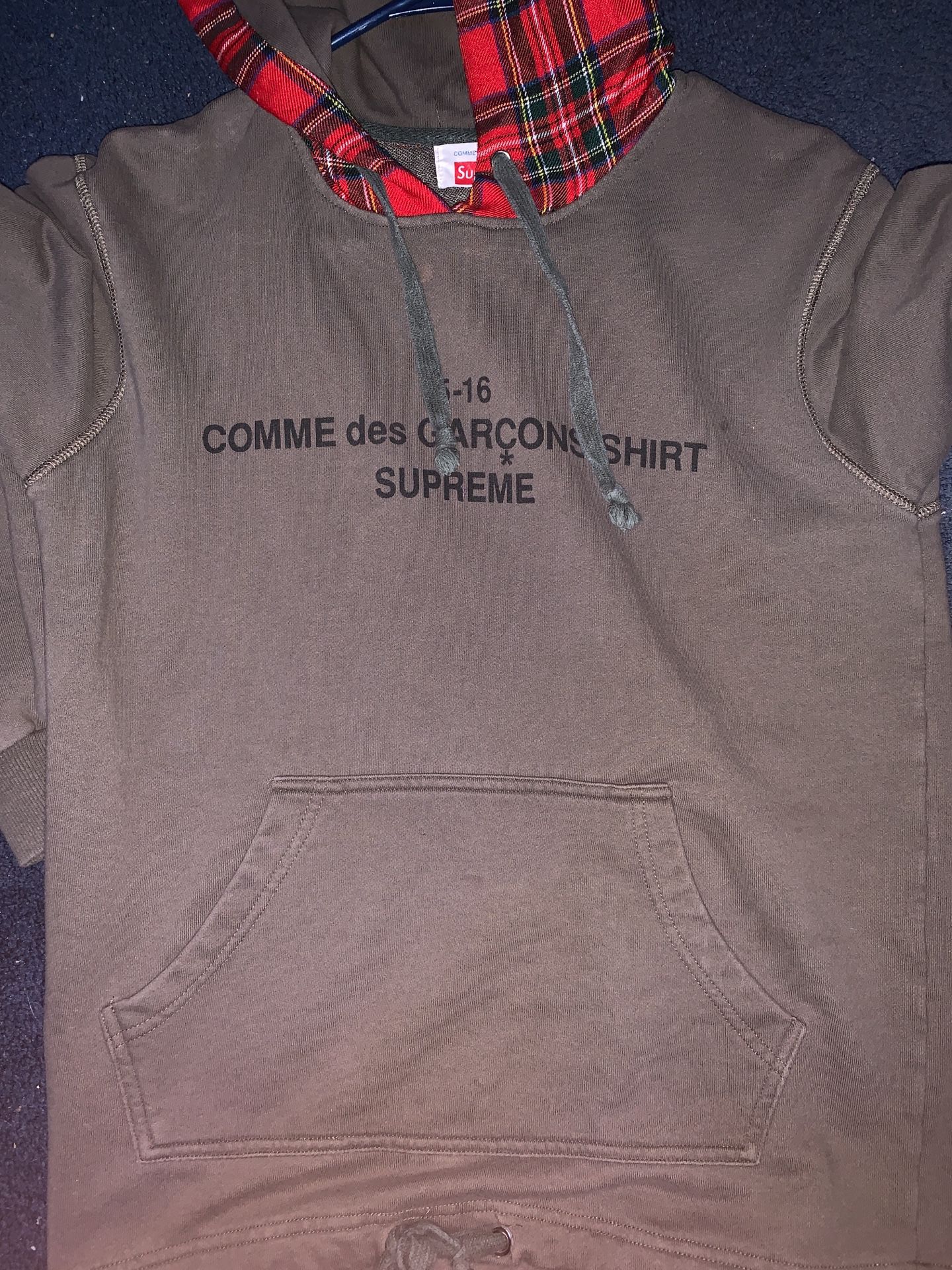 Cdg supreme hoodie