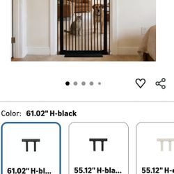 Extra Tall Cat Gate 61.02" High Pressure Mounted Wide 30.12"-34.05" (17Sizes) 1.37" Gap No Drill