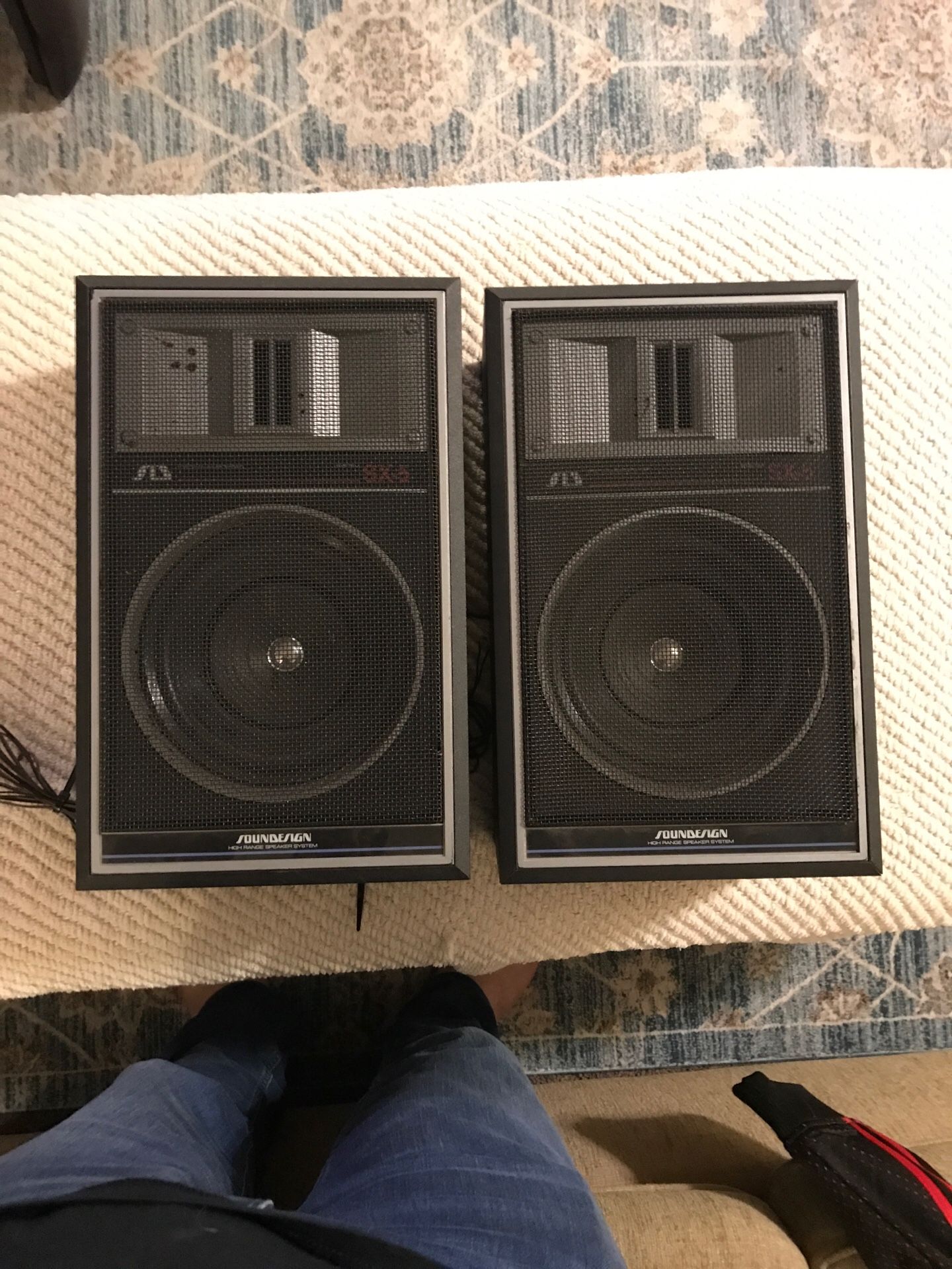 Pair of vintage Sound Design Speakers