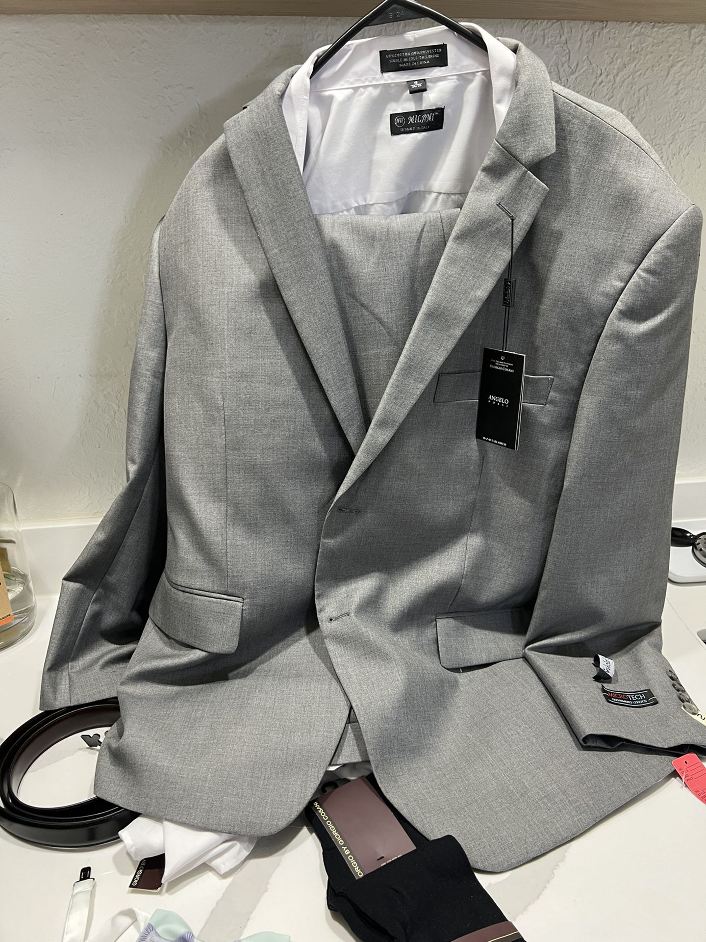 Mens grey Suit set