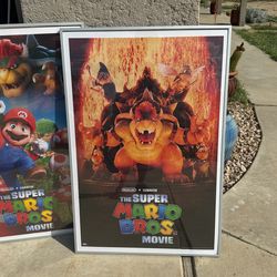 Mario Bros Framed Posters