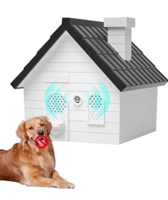 Anti-Bark Ultrasonic Birdhouse Device | Humane Dog Bark Stopper | No Collar Needed