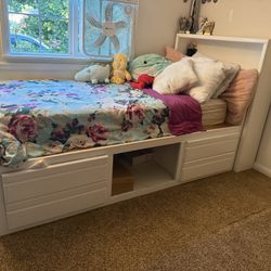 Twin Bed frame With Drawers