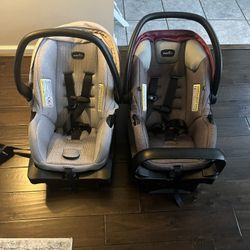 2 Car Seats & Basinet 