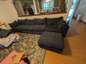 146" u modular sectional couch