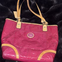 Coach Peyton Patent Leather Tote