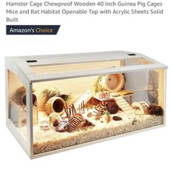 Lightly used hamster cage