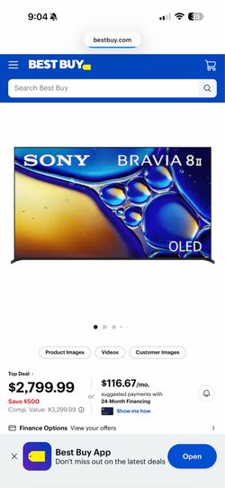 Sony - 65" Class BRAVIA 8 II OLED 4K UHD Smart Google TV (2025)