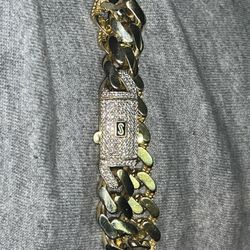 Monaco 10k Gold Bracelet 