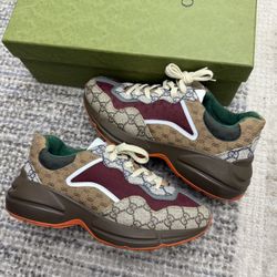 Gucci Rhyton Sneakers Size 8.5US