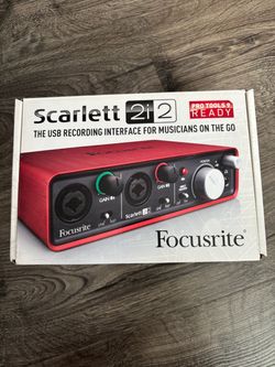 USB Recording interface. Scarlett 2i2 (focisrite)