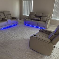 Brand New Power Reclining Couch Set