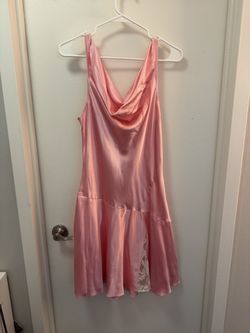 NWT LoveShackFancy Lionel Draped Lace-Trimmed Silk-Charmeuse Mini Dress