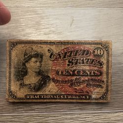 Fractional Currency 10cents 