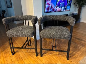New- Wayfair Tweed Counter Stools