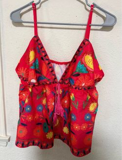 Women’s flower spaghetti strap top