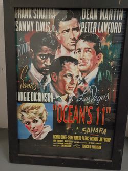 Ocean’s 11 Vintage-Style Movie Print – $15
