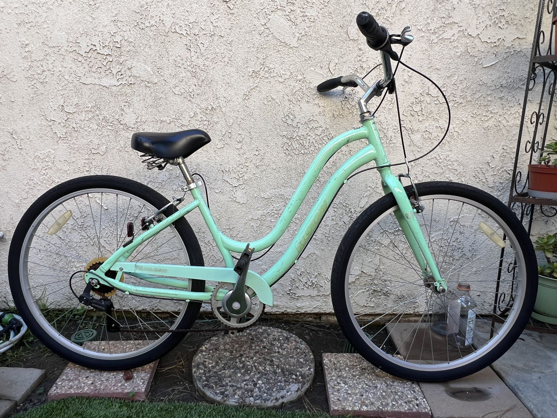 7 Speed Huffy Bike 27.5 Parkside Comfort Mint Green For Women’s