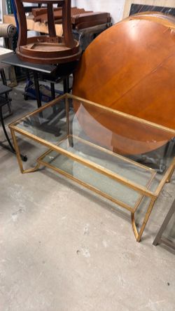 Gold coffee table