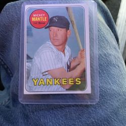 Micky Mantle #500 Tops 1969 Baseball Card